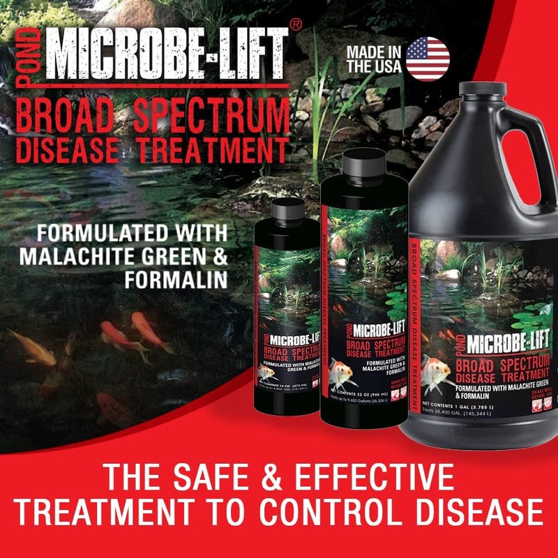 Microbe Lift MICROBE-LIFT Broad Spectrum Disease Treatment for Ponds - 32 Fl Oz, Safe for Koi Fish and Goldfish - Image 2